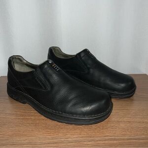 Merrell World Legend Men’s Black Leather Slip-On Loafers Shoes Size 11